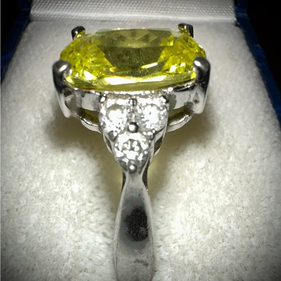 Faux Citrine Crystal with CZs - Picture 2 of 8